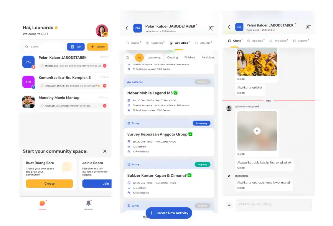 Community Platform — Engagement & Realtime